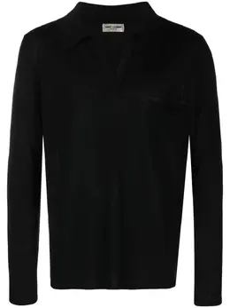 Saint Laurent: Трикотажное поло 