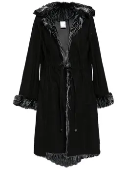CHANEL Pre-Owned: Пальто из искусственного меха 