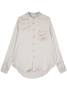 MM6 Maison Margiela: Атласная рубашка 