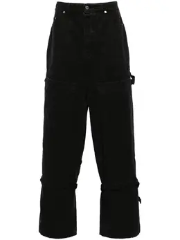 Off-White: Чёрные брюки  Carpenter