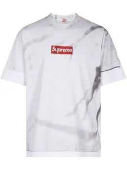 Supreme: Белая футболка  Box Logo