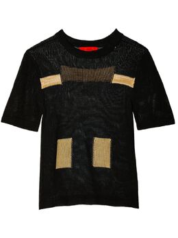 Eckhaus Latta: Двухцветная футболка 