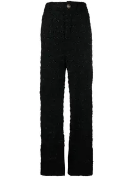Balenciaga: Твидовые брюки  Cut