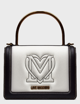 LOVE MOSCHINO: Белая сумка 