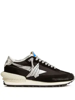 Golden Goose: Чёрные кроссовки  Running