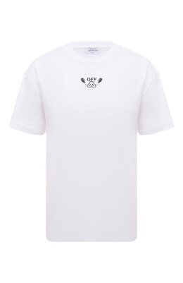 Off-White: Хлопковая футболка 