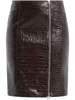 TOM FORD: Кожаная юбка 