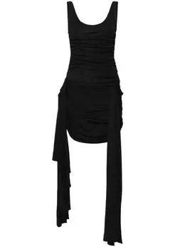 Mugler: Драпированное платье 