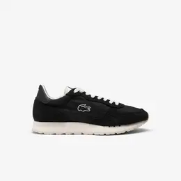LACOSTE: Чёрные кроссовки 