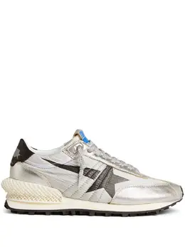 Golden Goose: Серебристые кроссовки  Running
