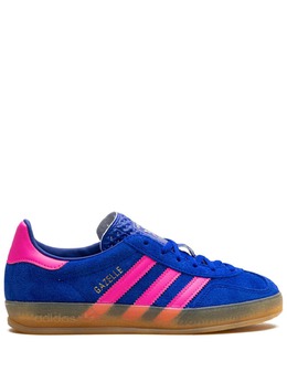 adidas: Голубые кроссовки  Gazelle Indoor