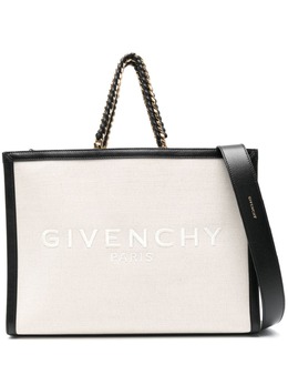 Givenchy: Светлая сумка-шоппер  G