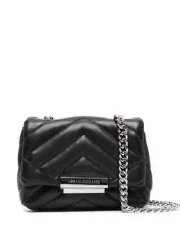 Armani Exchange: Чёрная сумка 