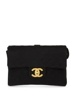 CHANEL Pre-Owned: Чёрный рюкзак 