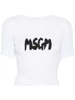 MSGM: Футболка с принтом 