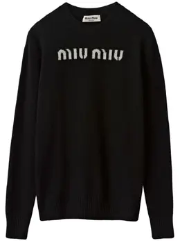 Miu Miu: Жаккардовый свитер 