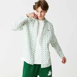 LACOSTE: Бежевая рубашка 