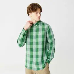LACOSTE: Рубашка в клетку 