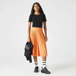 LACOSTE: Оранжевая юбка 