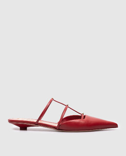 Valentino: Червоні сабо 