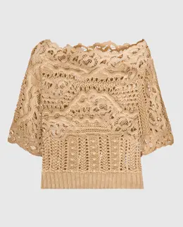Ermanno Scervino: Бежевый свитер 