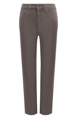Kiton: Джинсы с цветочным принтом 