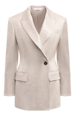 Brunello Cucinelli: Бежевый жакет 