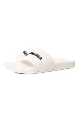 Balenciaga: Чёрные шлёпанцы 