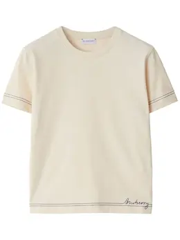 Burberry: Хлопковая футболка 