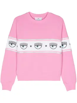 Chiara Ferragni: Хлопковый свитшот  Logomania