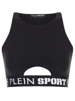 PLEIN SPORT: Чёрный топ 