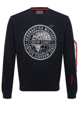 AERONAUTICA MILITARE: Синий свитшот 