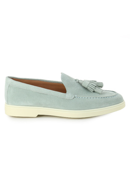 SANTONI: Зелёные лоферы 
