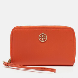 Tory Burch: Оранжевый кошелёк  Robinson
