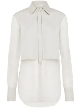 Brunello Cucinelli: Светлая рубашка  Monili