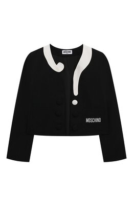 Moschino: Жакет без воротника 