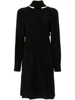 Helmut Lang: Платье с v-образным вырезом 