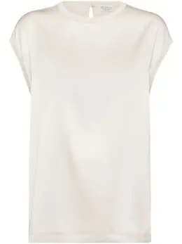 Brunello Cucinelli: Атласный топ  Monili