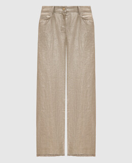 Max Mara: Бежевые брюки 