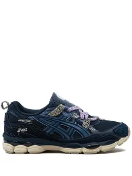 ASICS: Голубые кроссовки  Gel