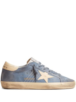 Golden Goose: Голубые кроссовки  Super Star