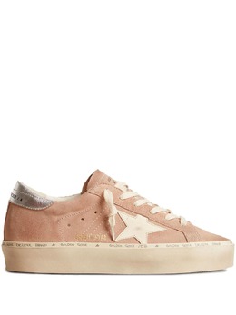 Golden Goose: Розовые кроссовки  Hi Star