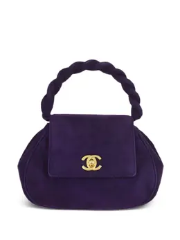 CHANEL Pre-Owned: Фиолетовая сумка 