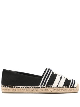 Tory Burch: Чёрные мокасины  Double T
