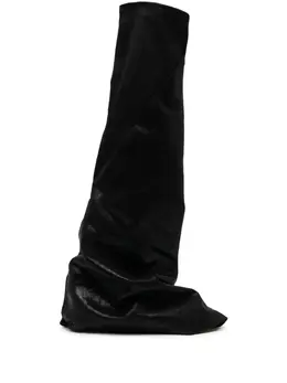 Rick Owens DRKSHDW: Чёрные сапоги 