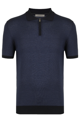 CORNELIANI: Синее поло 
