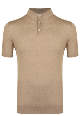 CORNELIANI: Бежевое поло 