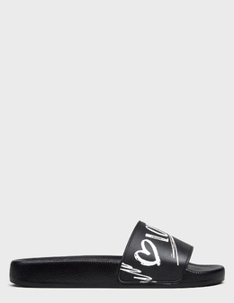 LOVE MOSCHINO: Чёрные шлёпанцы 