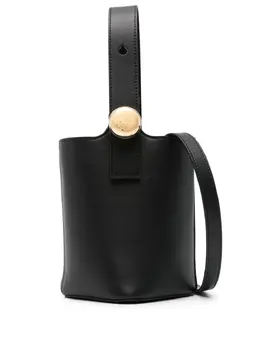 LOEWE: Чёрная сумка  Bucket