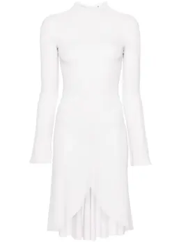 Courrèges: Платье с длинным рукавом 